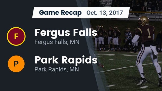 Watch this highlight video of the Fergus Falls (MN) football team in its game Recap: Fergus Falls  vs. Park Rapids  2017 on Oct 13, 2017