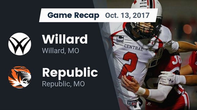 Watch this highlight video of the Willard (MO) football team in its game Recap: Willard  vs. Republic  2017 on Oct 13, 2017