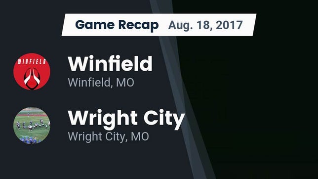 Watch this highlight video of the Winfield (MO) football team in its game Recap: Winfield  vs. Wright City  2017 on Aug 18, 2017
