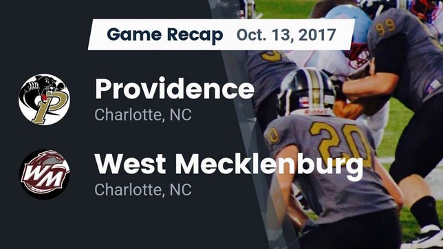 Watch this highlight video of the Providence (Charlotte, NC) football team in its game Recap: Providence  vs. West Mecklenburg  2017 on Oct 13, 2017
