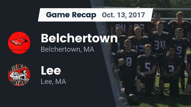 Watch this highlight video of the Belchertown (MA) football team in its game Recap: Belchertown  vs. Lee  2017 on Oct 13, 2017
