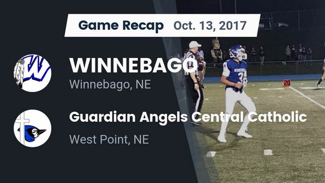 Watch this highlight video of the Winnebago (NE) football team in its game Recap: WINNEBAGO vs. Guardian Angels Central Catholic 2017 on Oct 13, 2017