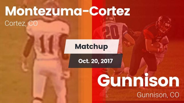 Watch this highlight video of the Montezuma-Cortez (Cortez, CO) football team in its game Matchup: Montezuma-Cortez vs. Gunnison  2017 on Oct 20, 2017