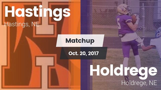 Watch this highlight video of the Hastings (NE) football team in its game Matchup: Hastings  vs. Holdrege  2017 on Oct 20, 2017