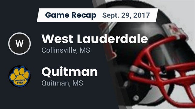 Watch this highlight video of the West Lauderdale (Collinsville, MS) football team in its game Recap: West Lauderdale  vs. Quitman  2017 on Sep 29, 2017