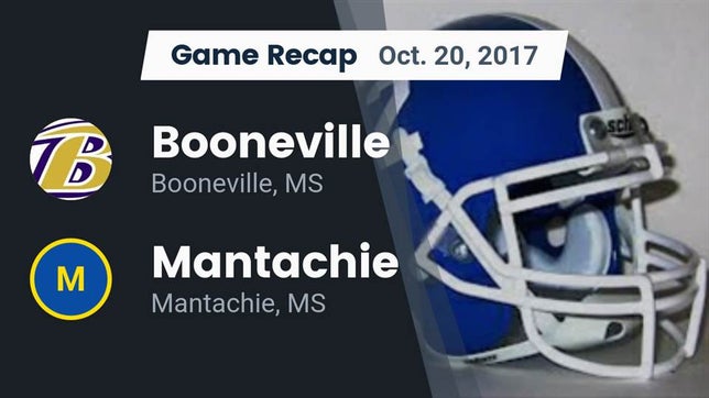 Watch this highlight video of the Booneville (MS) football team in its game Recap: Booneville  vs. Mantachie  2017 on Oct 20, 2017