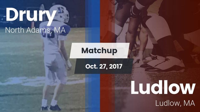 Watch this highlight video of the Drury (North Adams, MA) football team in its game Matchup: Drury vs. Ludlow  2017 on Oct 27, 2017