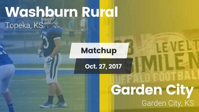 Watch this highlight video of the Washburn Rural (Topeka, KS) football team in its game Matchup: Washburn Rural High vs. Garden City  2017 on Oct 27, 2017