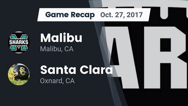 Watch this highlight video of the Malibu (CA) football team in its game Recap: Malibu  vs. Santa Clara  2017 on Oct 27, 2017