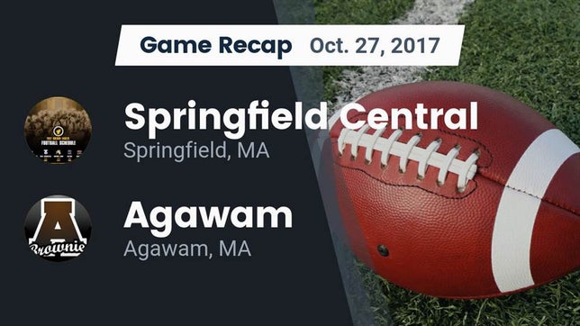 Watch this highlight video of the Central (Springfield, MA) football team in its game Recap: Springfield Central  vs. Agawam  2017 on Oct 27, 2017