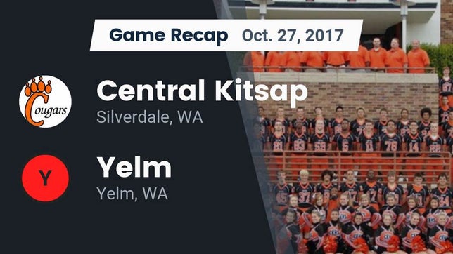 Watch this highlight video of the Central Kitsap (Silverdale, WA) football team in its game Recap: Central Kitsap  vs. Yelm  2017 on Oct 27, 2017