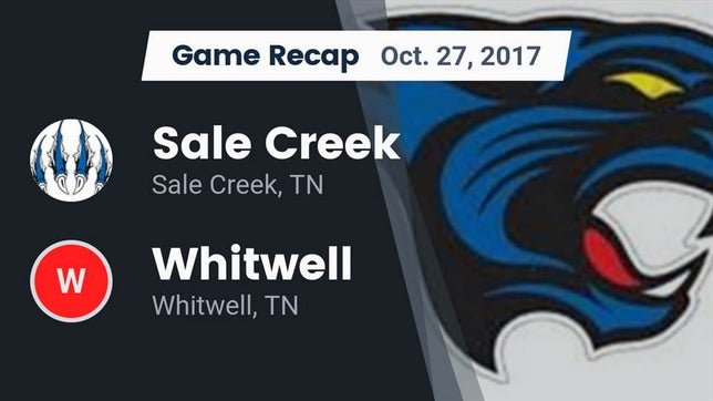 Watch this highlight video of the Sale Creek (TN) football team in its game Recap: Sale Creek  vs. Whitwell  2017 on Oct 27, 2017
