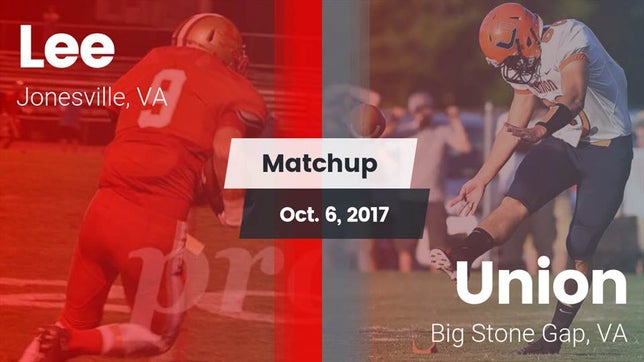 Watch this highlight video of the Lee (Jonesville, VA) football team in its game Matchup: Lee vs. Union  2017 on Oct 6, 2017