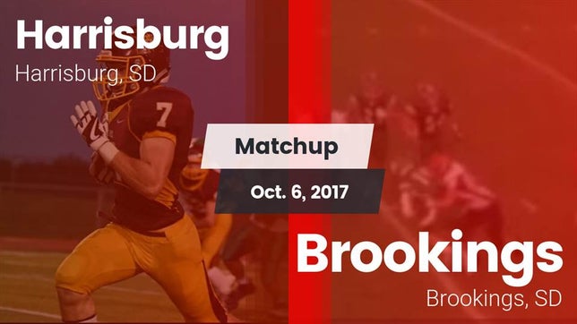 Watch this highlight video of the Harrisburg (SD) football team in its game Matchup: Harrisburg vs. Brookings  2017 on Oct 6, 2017