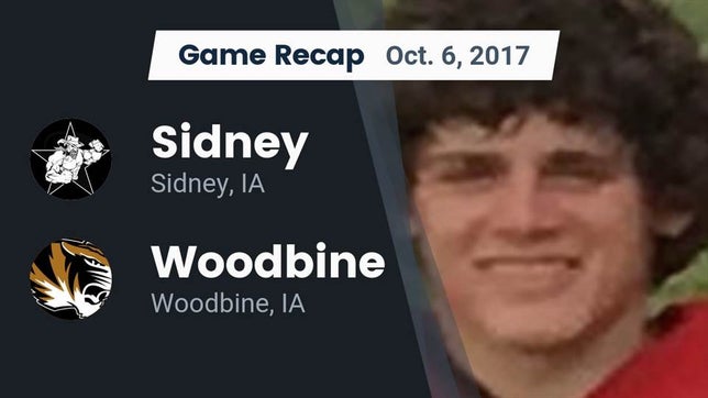 Watch this highlight video of the Sidney (IA) football team in its game Recap: Sidney  vs. Woodbine  2017 on Oct 6, 2017