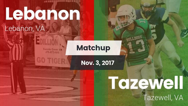 Watch this highlight video of the Lebanon (VA) football team in its game Matchup: Lebanon vs. Tazewell  2017 on Nov 3, 2017