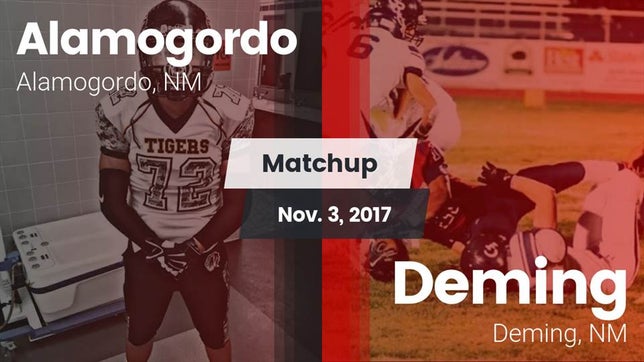 Watch this highlight video of the Alamogordo (NM) football team in its game Matchup: Alamogordo High vs. Deming  2017 on Nov 3, 2017