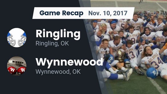 Watch this highlight video of the Ringling (OK) football team in its game Recap: Ringling  vs. Wynnewood  2017 on Nov 10, 2017