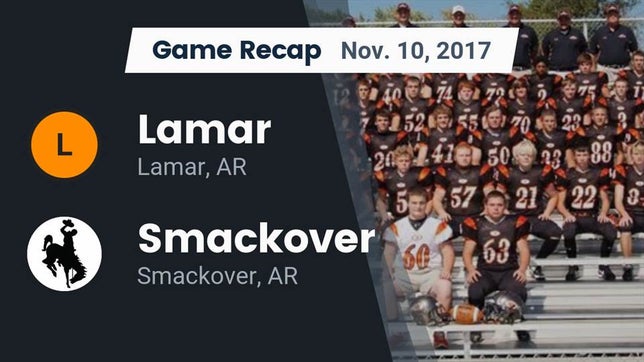 Watch this highlight video of the Lamar (AR) football team in its game Recap: Lamar  vs. Smackover  2017 on Nov 10, 2017