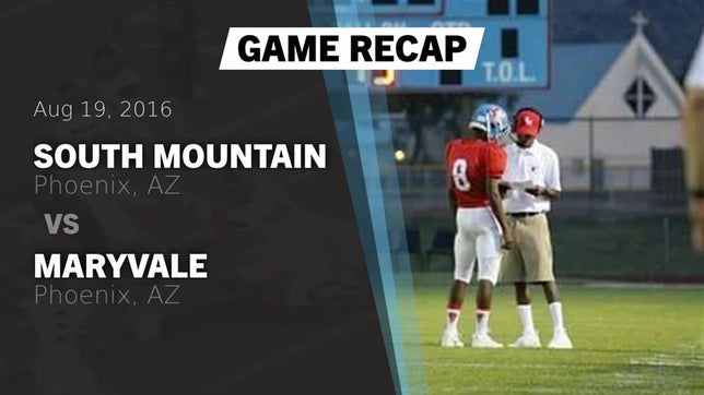 Watch this highlight video of the South Mountain (Phoenix, AZ) football team in its game Recap: South Mountain  vs. Maryvale  2016 on Aug 19, 2016