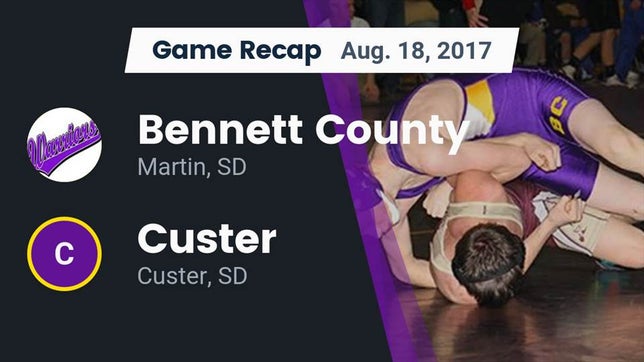 Watch this highlight video of the Bennett County (Martin, SD) football team in its game Recap: Bennett County  vs. Custer  2017 on Aug 18, 2017