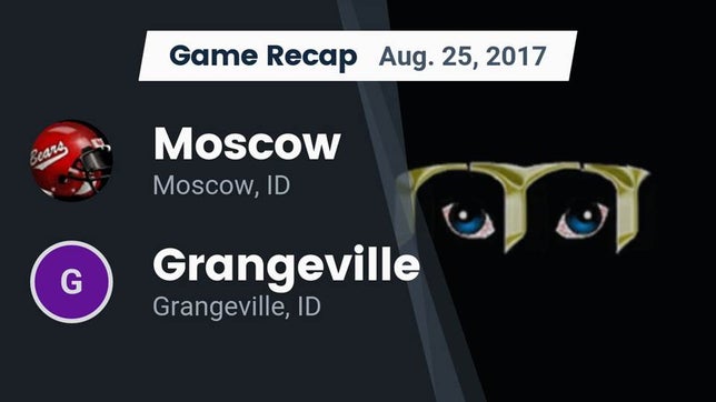 Watch this highlight video of the Moscow (ID) football team in its game Recap: Moscow  vs. Grangeville  2017 on Aug 25, 2017