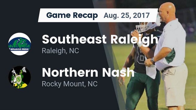 Watch this highlight video of the Southeast Raleigh (Raleigh, NC) football team in its game Recap: Southeast Raleigh  vs. Northern Nash  2017 on Aug 25, 2017