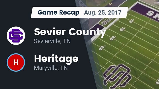 Watch this highlight video of the Sevier County (Sevierville, TN) football team in its game Recap: Sevier County  vs. Heritage  2017 on Aug 25, 2017