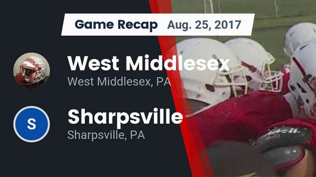 Watch this highlight video of the West Middlesex (PA) football team in its game Recap: West Middlesex   vs. Sharpsville  2017 on Aug 25, 2017