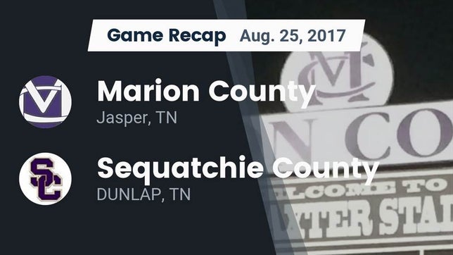 Watch this highlight video of the Marion County (Jasper, TN) football team in its game Recap: Marion County  vs. Sequatchie County  2017 on Aug 25, 2017