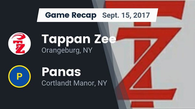 Watch this highlight video of the Tappan Zee (Orangeburg, NY) football team in its game Recap: Tappan Zee  vs. Panas  2017 on Sep 15, 2017