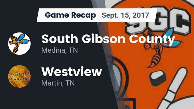 Watch this highlight video of the South Gibson (Medina, TN) football team in its game Recap: South Gibson County  vs. Westview  2017 on Sep 15, 2017