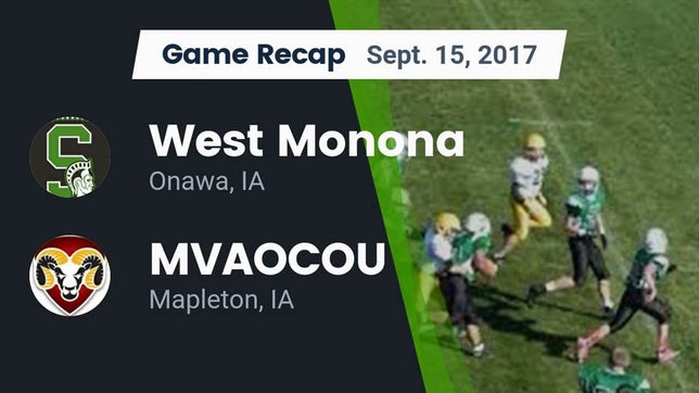 Watch this highlight video of the West Monona (Onawa, IA) football team in its game Recap: West Monona  vs. MVAOCOU  2017 on Sep 15, 2017