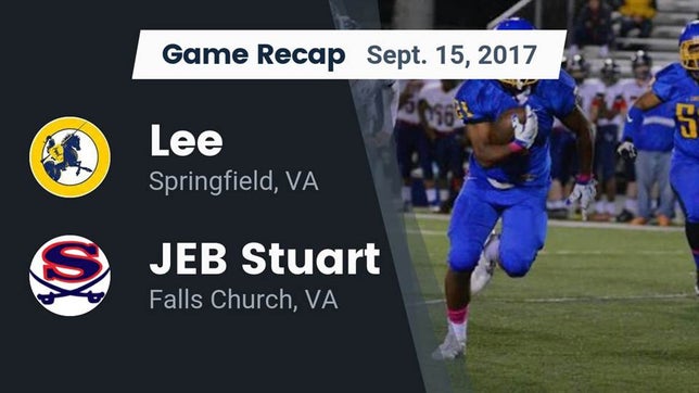 Watch this highlight video of the Lewis (Springfield, VA) football team in its game Recap: Lee  vs. JEB Stuart  2017 on Sep 15, 2017