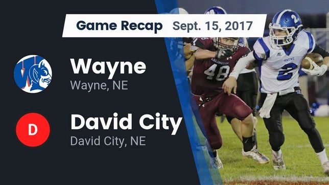 Watch this highlight video of the Wayne (NE) football team in its game Recap: Wayne  vs. David City  2017 on Sep 15, 2017