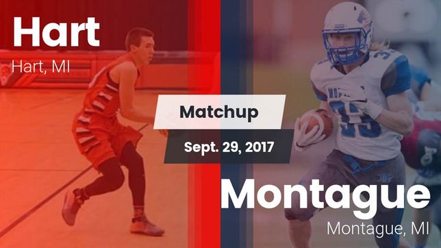 Watch this highlight video of the Hart (MI) football team in its game Matchup: Hart vs. Montague  2017 on Sep 29, 2017