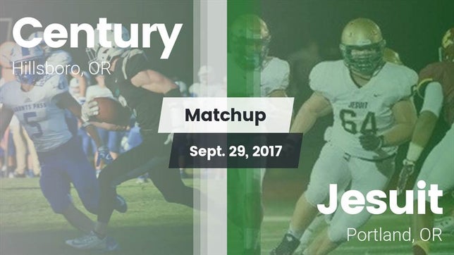 Watch this highlight video of the Century (Hillsboro, OR) football team in its game Matchup: Century  vs. Jesuit  2017 on Sep 29, 2017