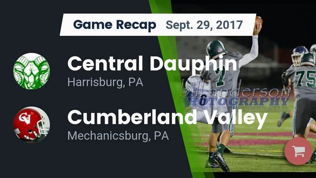 Watch this highlight video of the Central Dauphin (Harrisburg, PA) football team in its game Recap: Central Dauphin  vs. Cumberland Valley  2017 on Sep 29, 2017