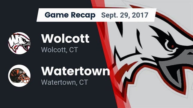 Watch this highlight video of the Wolcott (CT) football team in its game Recap: Wolcott  vs. Watertown  2017 on Sep 29, 2017