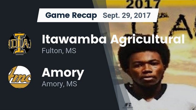 Watch this highlight video of the Itawamba Agricultural (Fulton, MS) football team in its game Recap: Itawamba Agricultural  vs. Amory  2017 on Sep 29, 2017
