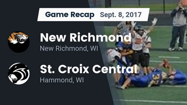 Watch this highlight video of the New Richmond (WI) football team in its game Recap: New Richmond  vs. St. Croix Central  2017 on Oct 13, 2017