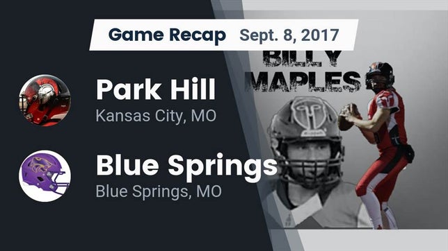 Watch this highlight video of the Park Hill (Kansas City, MO) football team in its game Recap: Park Hill  vs. Blue Springs  2017 on Sep 8, 2017