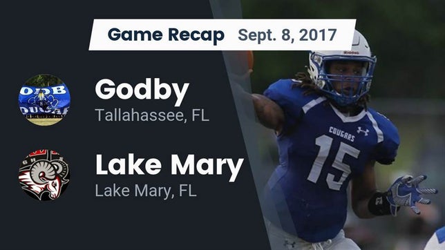 Watch this highlight video of the Godby (Tallahassee, FL) football team in its game Recap: Godby  vs. Lake Mary  2017 on Sep 7, 2017