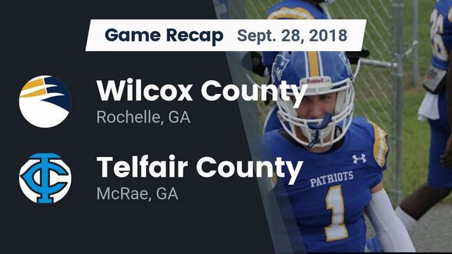 Watch this highlight video of the Wilcox County (Rochelle, GA) football team in its game Recap: Wilcox County  vs. Telfair County  2018 on Sep 28, 2018