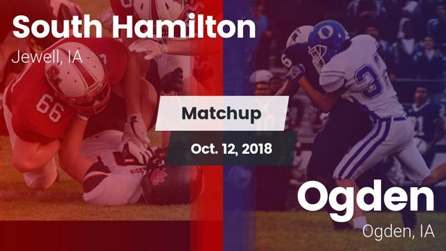 Watch this highlight video of the South Hamilton (Jewell, IA) football team in its game Matchup: South Hamilton vs. Ogden  2018 on Oct 12, 2018