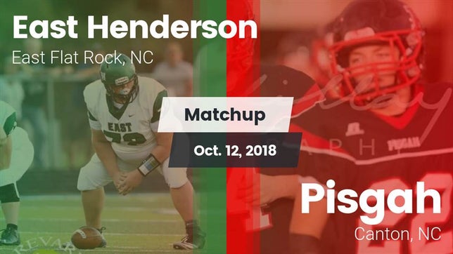 Watch this highlight video of the East Henderson (East Flat Rock, NC) football team in its game Matchup: East Henderson High vs. Pisgah  2018 on Oct 12, 2018
