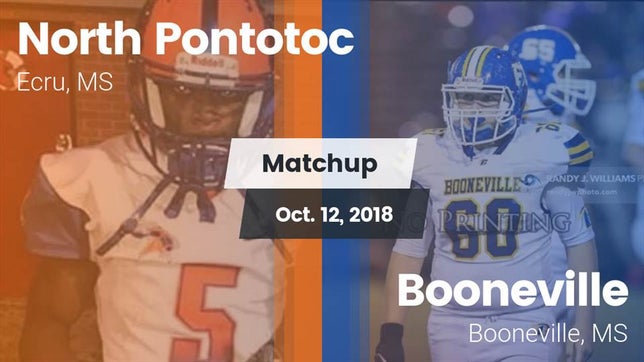 Watch this highlight video of the North Pontotoc (Ecru, MS) football team in its game Matchup: North Pontotoc High vs. Booneville  2018 on Oct 12, 2018