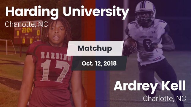 Watch this highlight video of the Harding University (Charlotte, NC) football team in its game Matchup: Harding University vs. Ardrey Kell  2018 on Nov 9, 2018