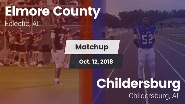 Watch this highlight video of the Elmore County (Eclectic, AL) football team in its game Matchup: Elmore County High vs. Childersburg  2018 on Oct 12, 2018