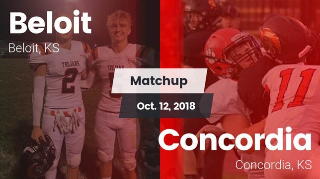 Watch this highlight video of the Beloit (KS) football team in its game Matchup: Beloit  vs. Concordia  2018 on Oct 12, 2018
